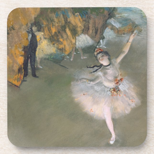Posavasos Edgar Degas | Estrella o bailarina en el escenario (Frente)