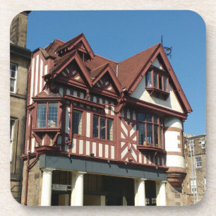 Posavasos Edificio de armazones de encino Tudor, Edimburgo, 