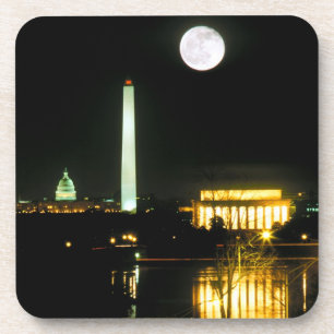 Posavasos Edificio del capitolio, el Lincoln memorial,