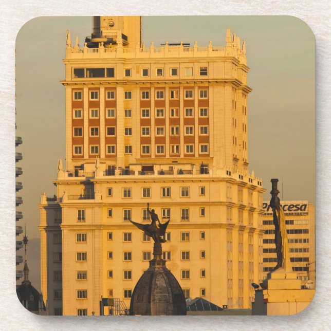 Posavasos Edificios a lo largo de Gran Vía y Edificio España (Frente)