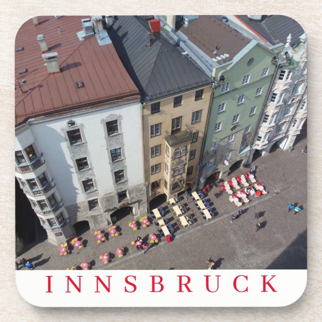 Posavasos Edificios de Innsbruck miran las galerías (Frente)