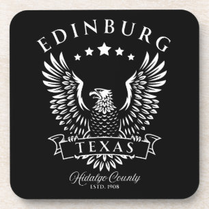 Posavasos Edinburg Condado de Hidalgo Texas Águila Vintage