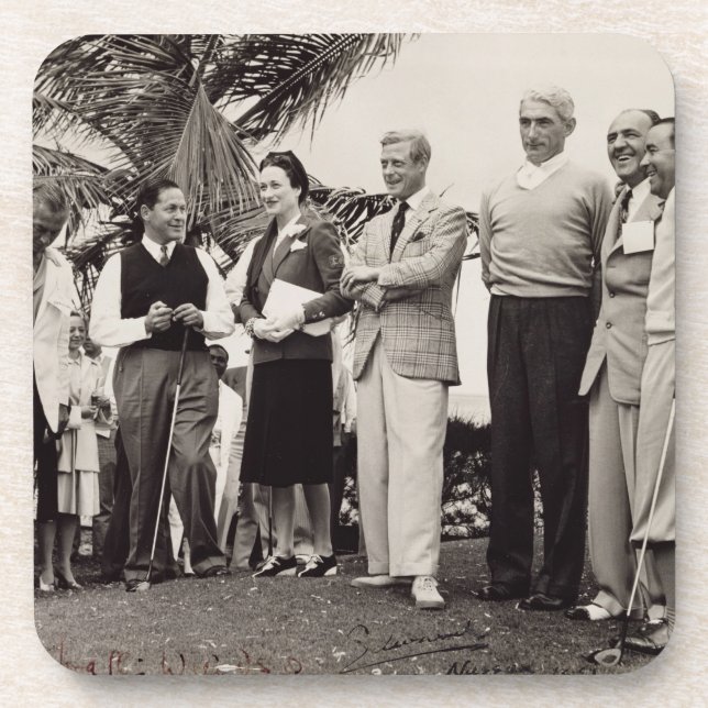 Posavasos Edward, duque de Windsor (1894-1972) y de Wallis, (Frente)
