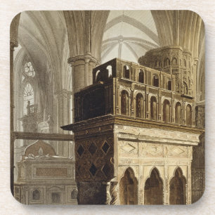 Posavasos Edward el monumento del confesor, placa M de 'Wes