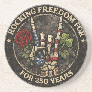 Posavasos EE. UU. 250 años rockeando la libertad Patriótico