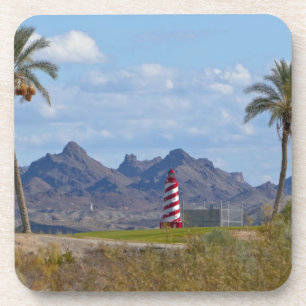 Posavasos EE. UU., Arizona, Lake Havasu City. Faro junto