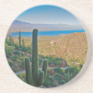 Posavasos EE. UU., Arizona. Vista desde la entrada a Tonto