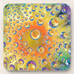 Posavasos EE. UU., Colorado, Lafayette. Burbujas de agua en