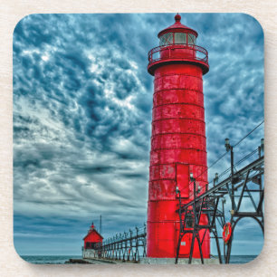 Posavasos EE.UU., Grand Haven, Michigan, faro