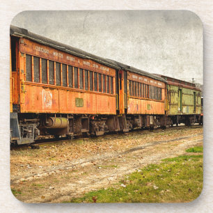 Posavasos EE. UU., Indiana. El Museo del Ferrocarril de Nort