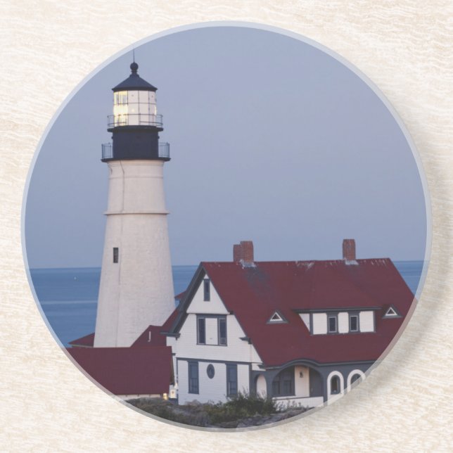 Posavasos EE.UU., Maine, Portland, Cabo Elizabeth, Faro (Frente)