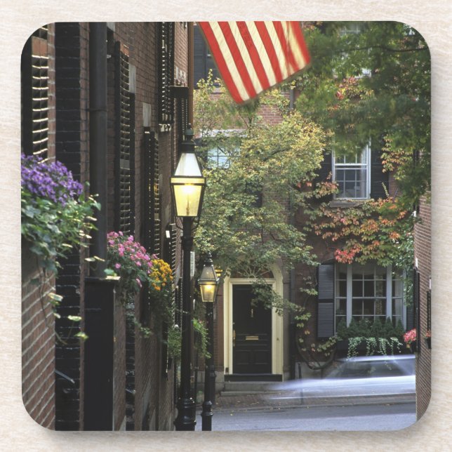 Posavasos EE. UU., Massachusetts, Boston, Beacon Hill. (Frente)
