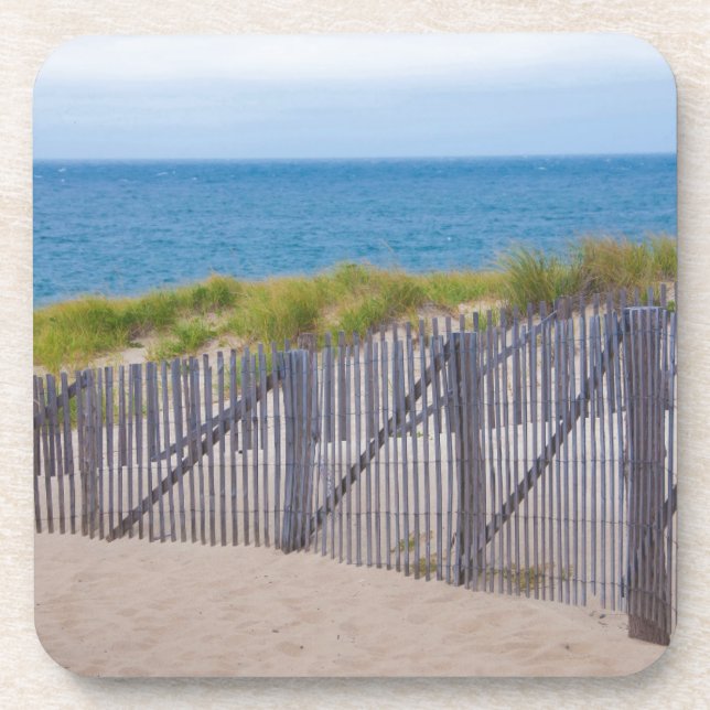 Posavasos EE. UU., Massachusetts. Dunas y camino (Frente)