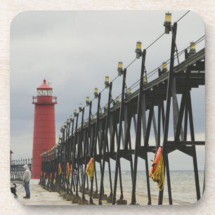 Posavasos EE. UU., Michigan, costa del lago Michigan, Grand