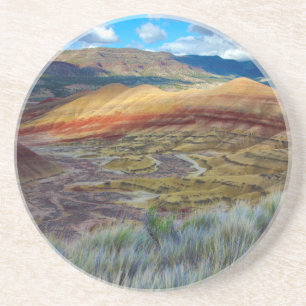 Posavasos EE. UU., Oregón. Paisaje de las colinas pintadas
