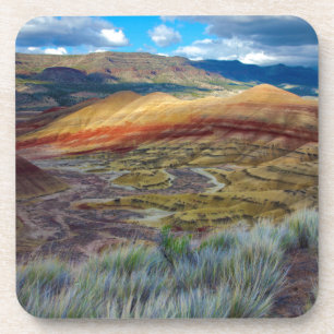 Posavasos EE. UU., Oregón. Paisaje de las colinas pintadas