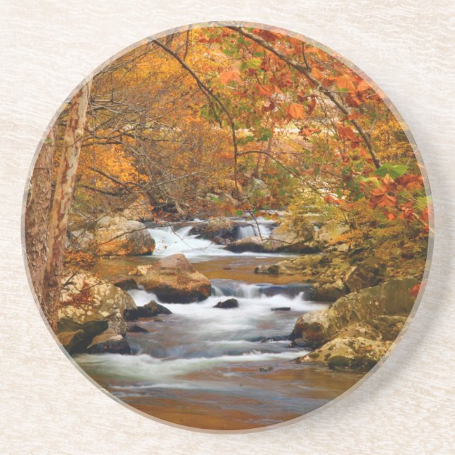 Posavasos EE. UU., Tennessee. Rushing Mountain Creek (Frente)