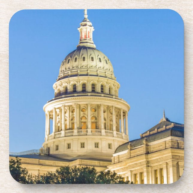 Posavasos EE. UU., Texas, Austin. Edificio del Capitolio (18 (Frente)