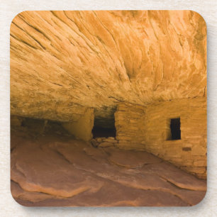 Posavasos EE. UU., Utah, Cedar Mesa, Mule Canyon. Arenisca