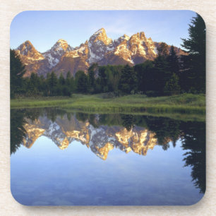 Posavasos EE.UU., Wyoming, Parque Nacional Grand Teton. Gran