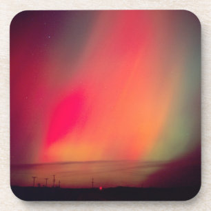 Posavasos EEUU, Idaho. Aurora boreal, luces del norte en