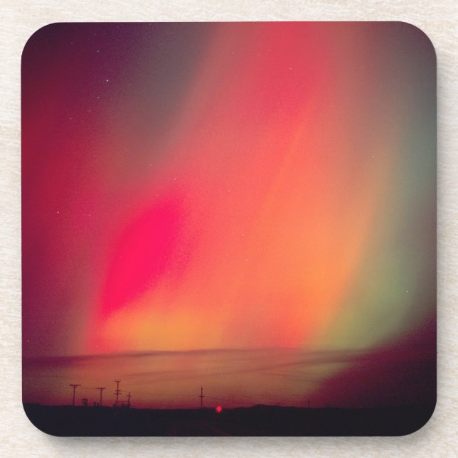 Posavasos EEUU, Idaho. Aurora boreal, luces del norte en (Frente)