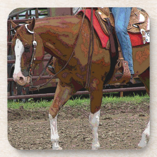 Posavasos Efecto Personalizado del caballo occidental
