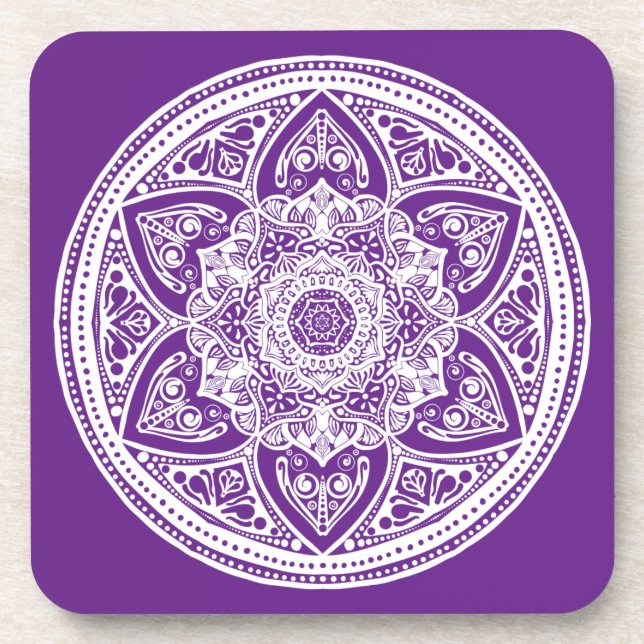 Posavasos Eggplant Mandala (Frente)