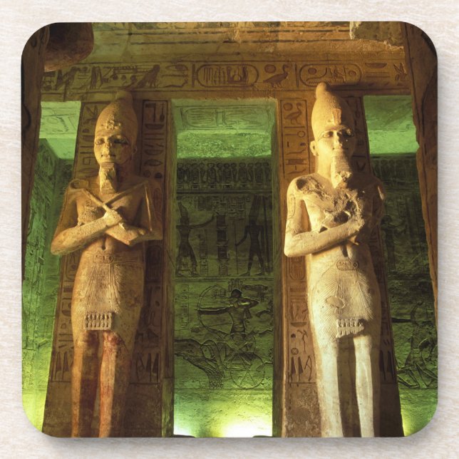 Posavasos Egipto, Abu Simbel, Estatua de Ramsés II, (Frente)