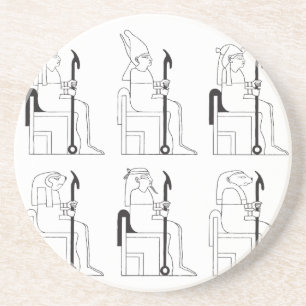 Posavasos Egyptian Gods and Pharaohs in School