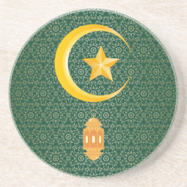 Posavasos Eid al Fitr Mubarak Ramadan Kareem Estrella de la 