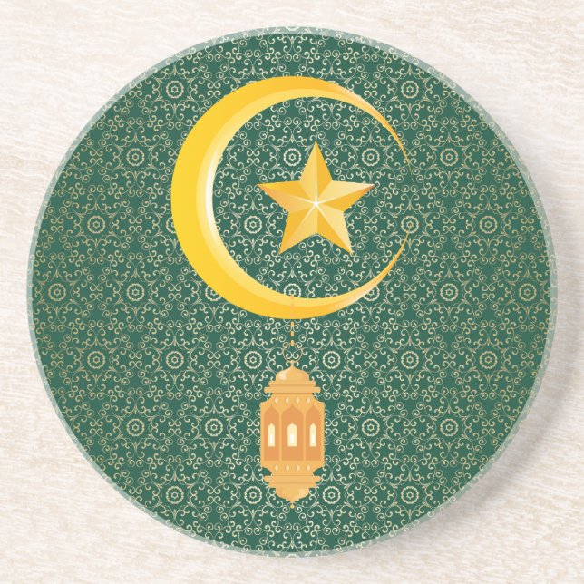 Posavasos Eid al Fitr Mubarak Ramadan Kareem Estrella de la  (Frente)