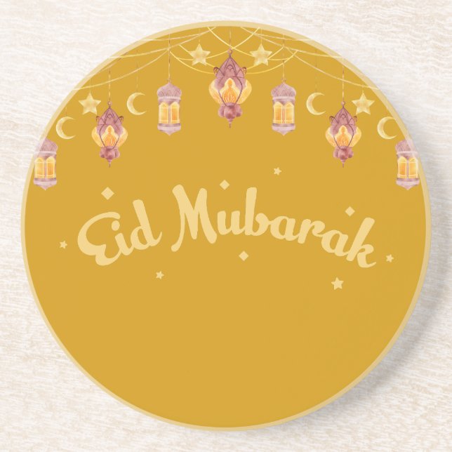 Posavasos EID MUBARAK - Cojín decorativo de camisetas EID (Frente)