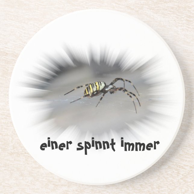 Posavasos einer spinnt immer Bierdeckel (Frente)