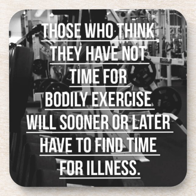 Posavasos Ejercicio - Motivación de entrenamiento (Frente)