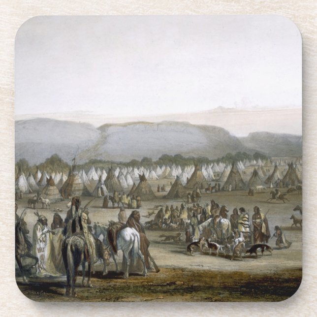 Posavasos El acampamento de los indios de Piekann, platea 43 (Frente)