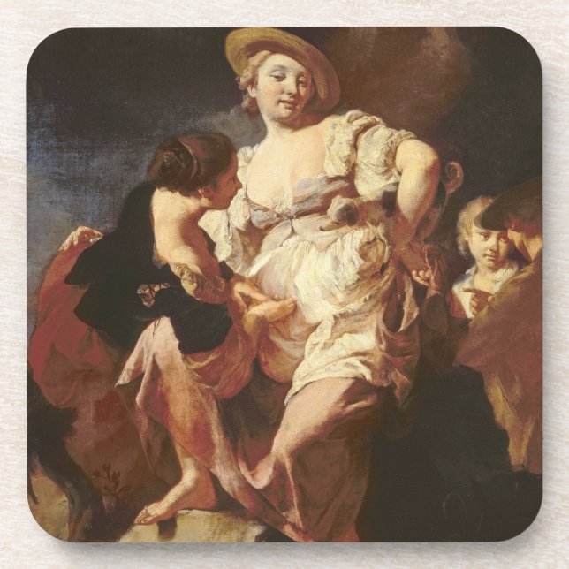 Posavasos El adivino (L'Indivona), 1740 (Frente)