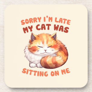 Posavasos El Adorable Naranja Tabby Cat - Lo siento, estoy a