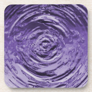 Posavasos El agua ripple púrpura
