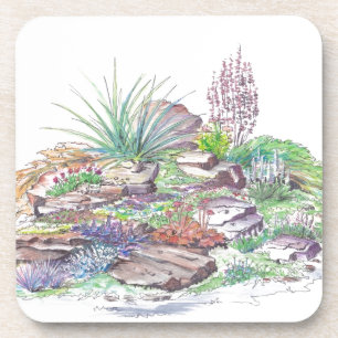 Posavasos El ajardinar alpino del jardín