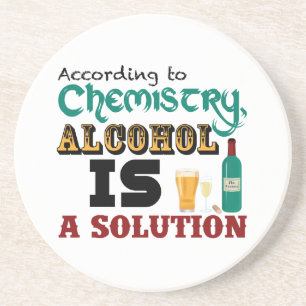 Posavasos El alcohol es una solución
