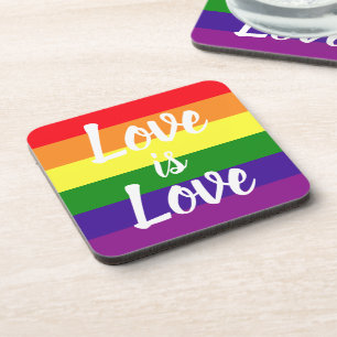 Posavasos El amor es amor Arcoíris Orgullo Gay