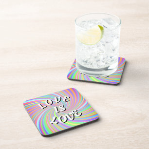Posavasos El Amor Es Amor Coaster de Bebida Orgullo
