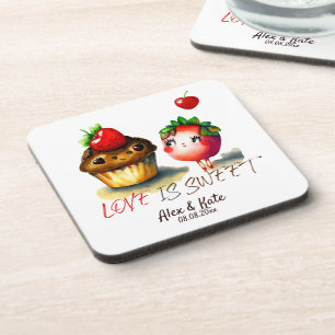 Posavasos El amor es dulce diversión