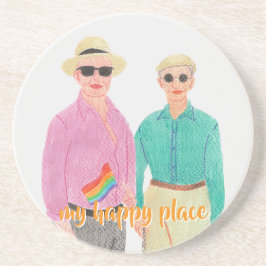 Posavasos El amor es El día de San Valentín del Orgullo del