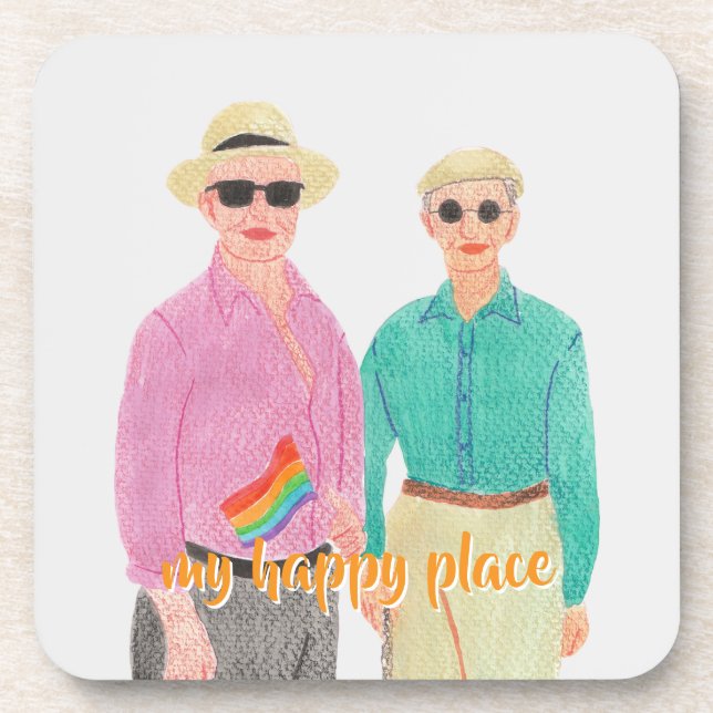 Posavasos El amor es El día de San Valentín del Orgullo del  (Frente)