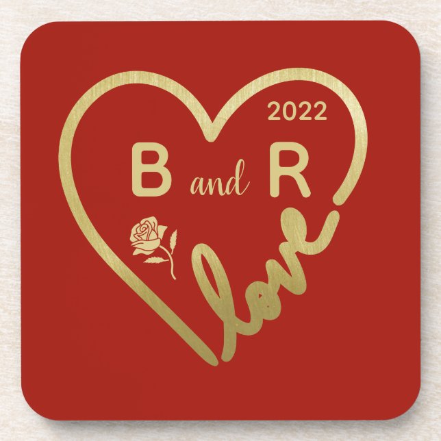 Posavasos El amor es la respuesta para el día de San Valentí (Frente)