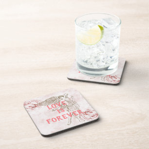 Posavasos El amor es una montaña rusa de bebidas para siempr