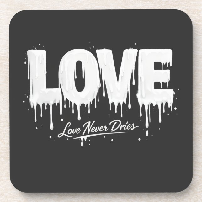 Posavasos El amor nunca se seca (Frente)