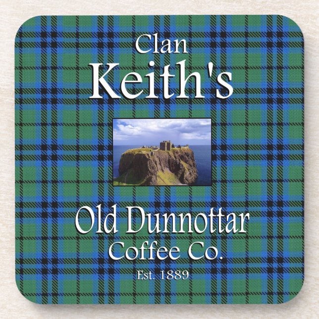 Posavasos El antiguo café Dunnottar de Clan Keith. (Frente)